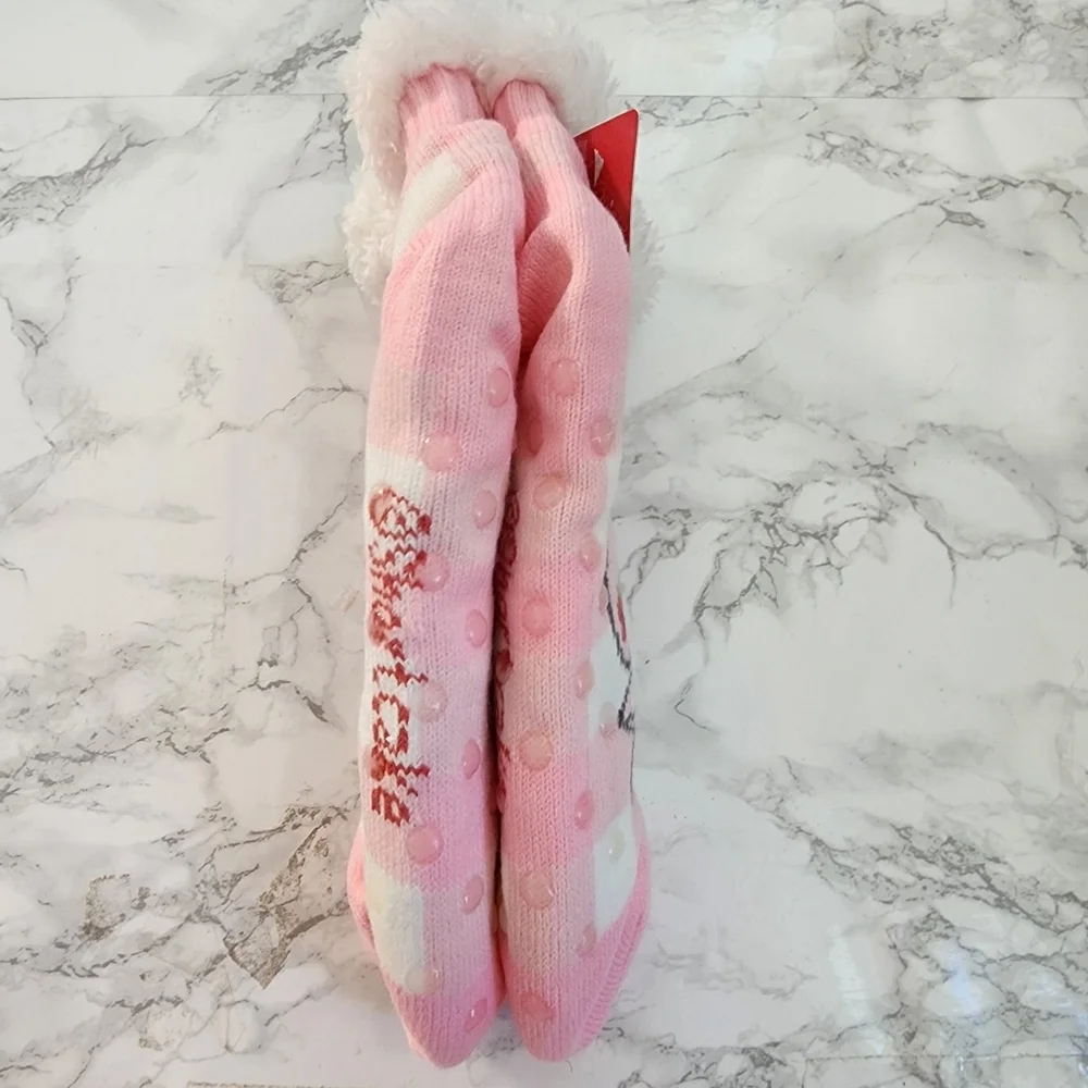 Strawberry Shortcake Non Slip Slipper Socks Women’s Shoe Size 4-10 Soft Knit NEW
